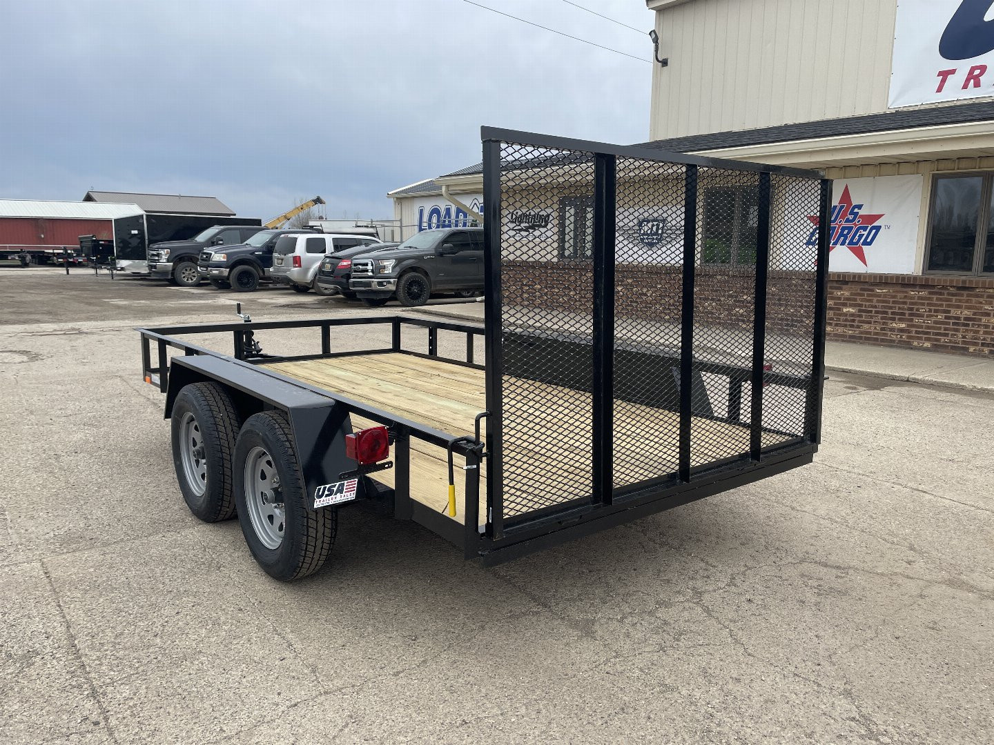 New 2026 AMO 76x12 Tandem Axle Low Side 7K Landscape Trailer