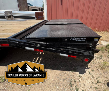 New 2026 PJ F8 Deckover Trailer- 24'- 14K- W/Monster Ramps