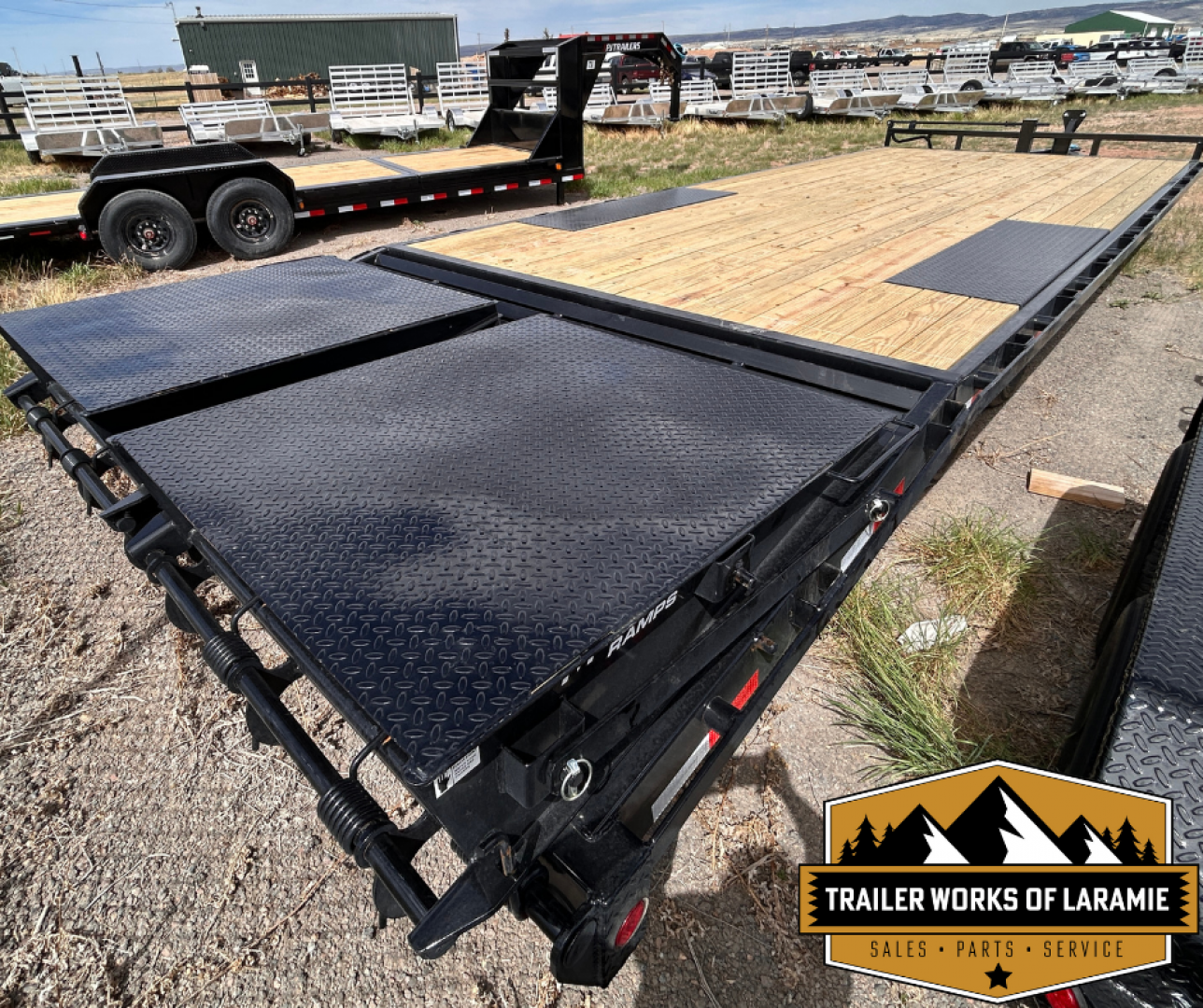 New 2026 PJ F8 Deckover Trailer- 24'- 14K- W/Monster Ramps