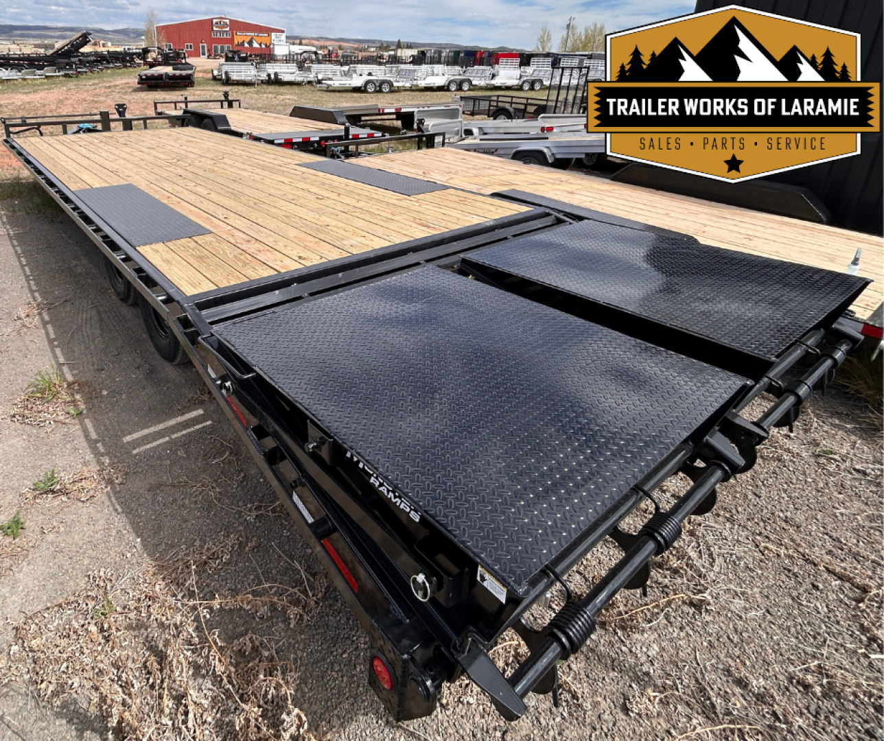 New 2026 PJ F8 Deckover Trailer- 24'- 14K- W/Monster Ramps