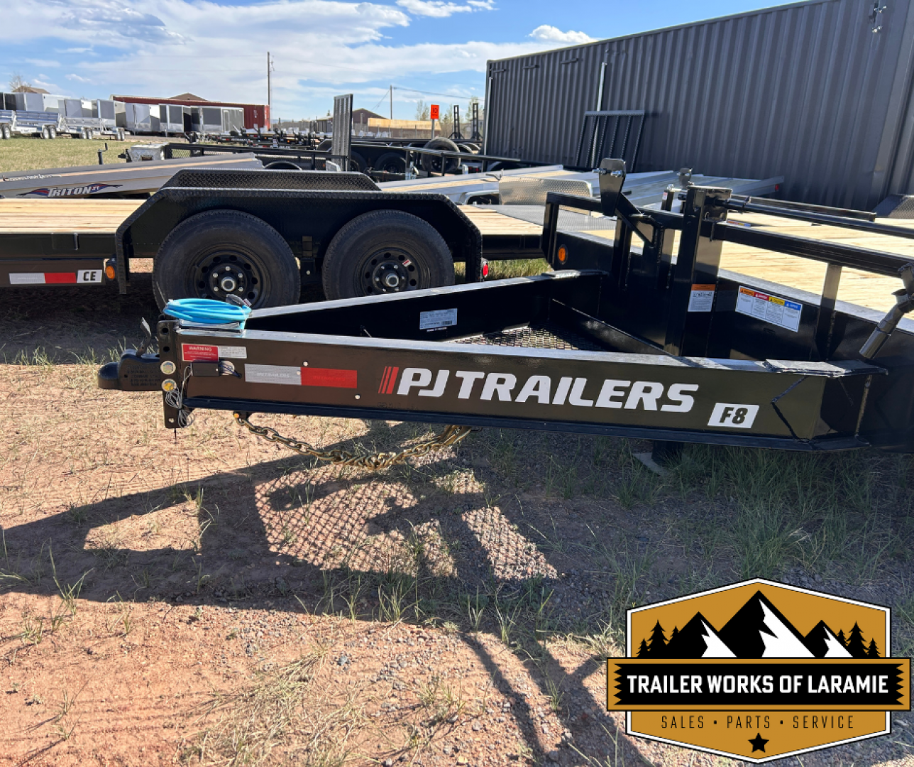 New 2026 PJ F8 Deckover Trailer- 24'- 14K- W/Monster Ramps