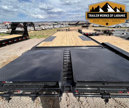 New 2026 PJ F8 Deckover Trailer- 24'- 14K- W/Monster Ramps