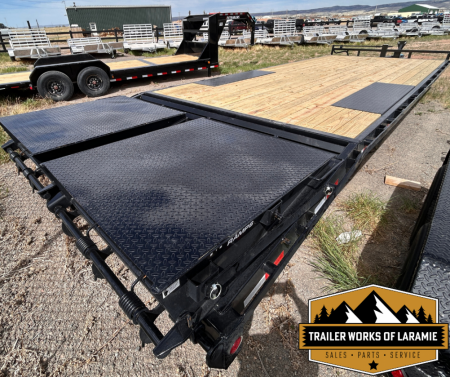 New 2026 PJ F8 Deckover Trailer- 24'- 14K- W/Monster Ramps