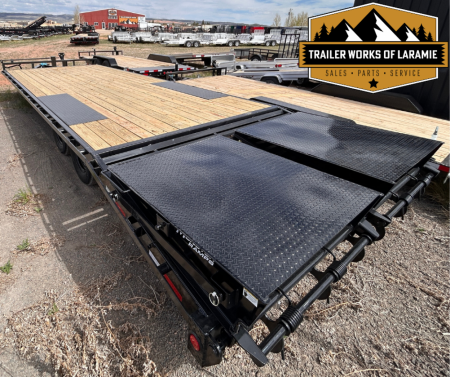 New 2026 PJ F8 Deckover Trailer- 24'- 14K- W/Monster Ramps