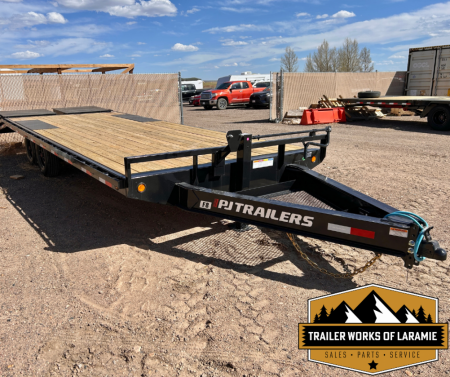 New 2026 PJ Trailers 24FT- BP-F8 Deckover Trailer-16K- MONSTER RAMPS