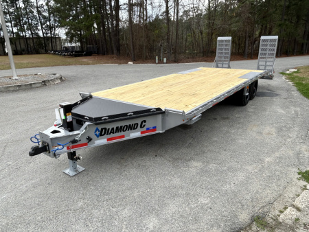 New 2026 Diamond C DEC208 Equipment Trailer 102 X 24’ EXTRA WIDE RAMPS