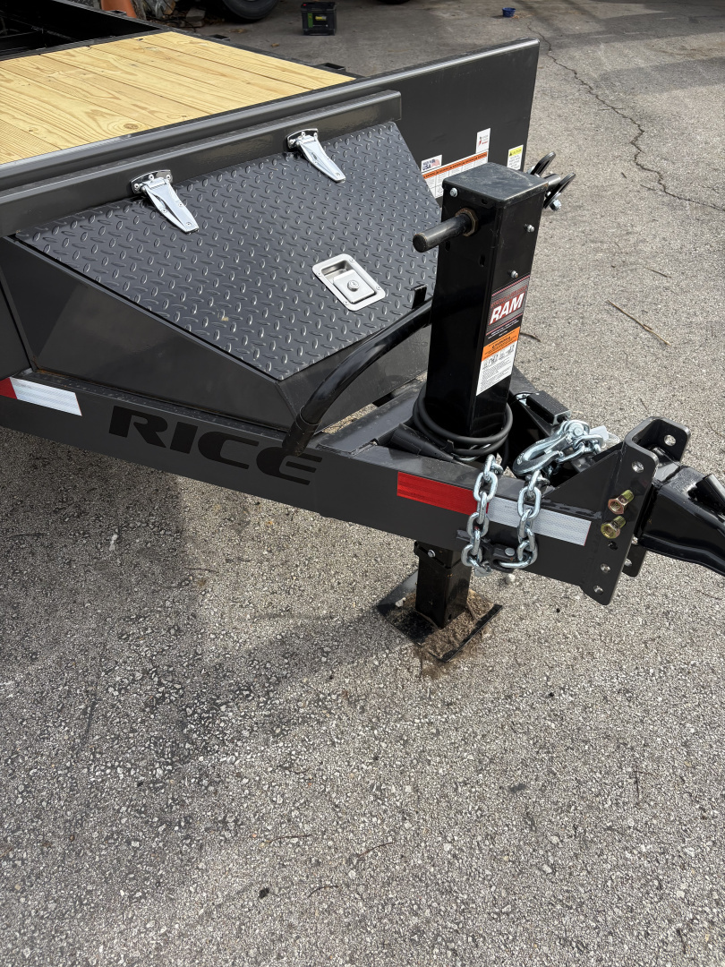 New 2026 Rice Tilt 22' (16 plus 6) Equipment Trailer