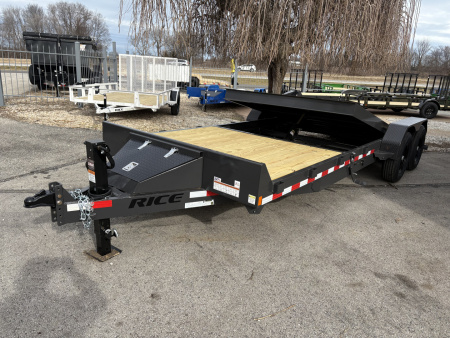 New 2026 Rice Tilt 22' (16 plus 6) Equipment Trailer