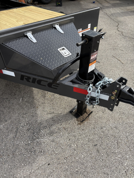 New 2026 Rice Tilt 22' (16 plus 6) Equipment Trailer
