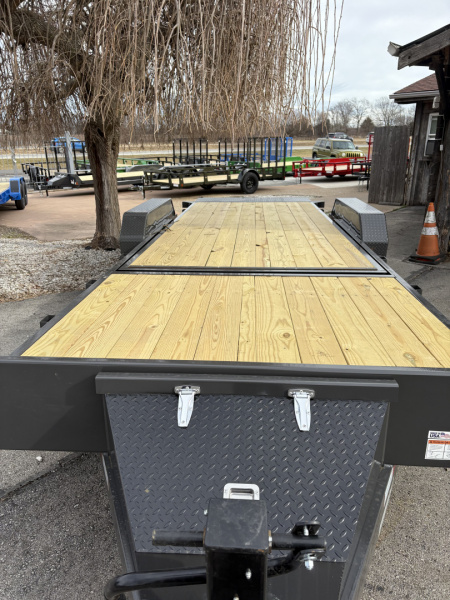 New 2026 Rice Tilt 22' (16 plus 6) Equipment Trailer