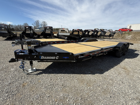New 2026 Diamond C HDT 207 22’ Tilt Trailer, PACESETTER EDITION, FORK HOLDERS, 15.4K GVWR