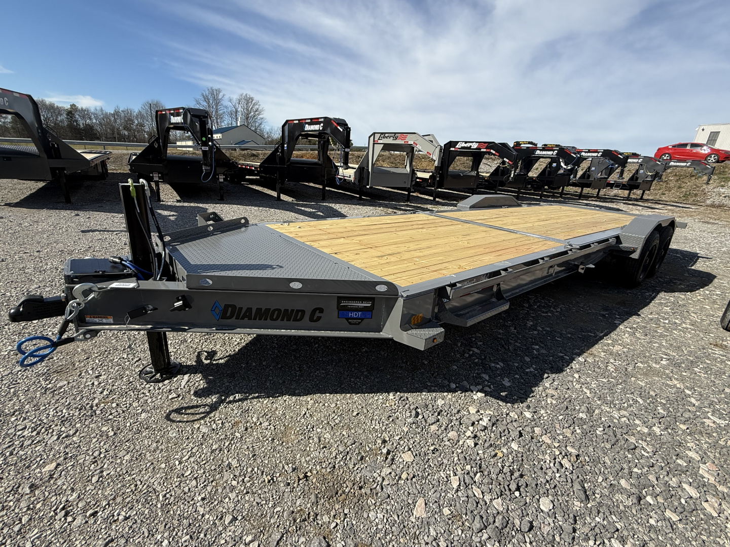 New 2026 Diamond C HDT 210 24’ Tilt Trailer, PACESETTER EDITION, HYDRAULIC JACK, 22K GVWR, FORK HOLDERS