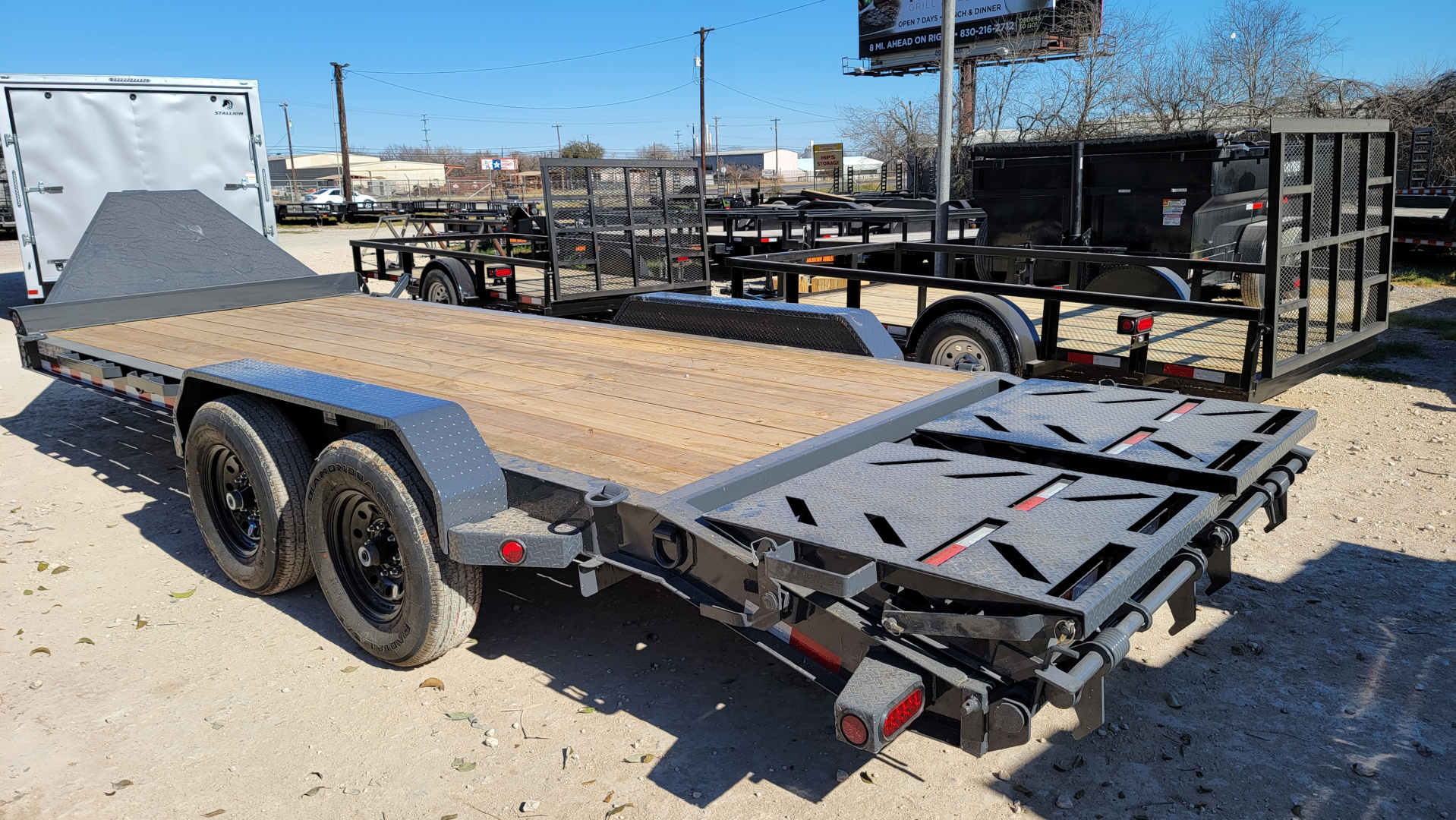 New 2026-Norstar-83-x-17+3-Iron-Bull-EWB-Bumper-Pull-Lowboy,-8in-I-Beam,-Rampage-Ramps-base-3EUGB202XT1110245