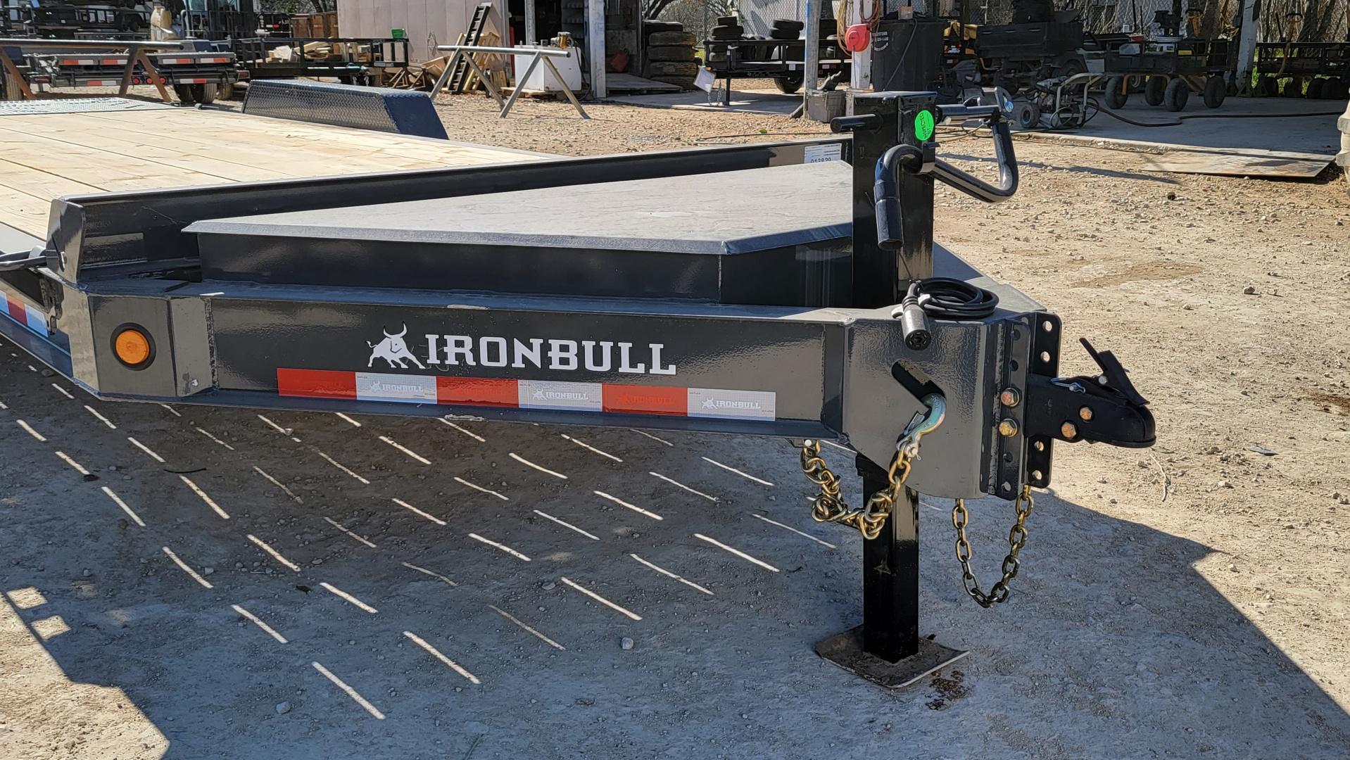 New 2026-Norstar-83-x-17+3-Iron-Bull-EWB-Bumper-Pull-Lowboy,-8in-I-Beam,-Rampage-Ramps-base-3EUGB202XT1110245