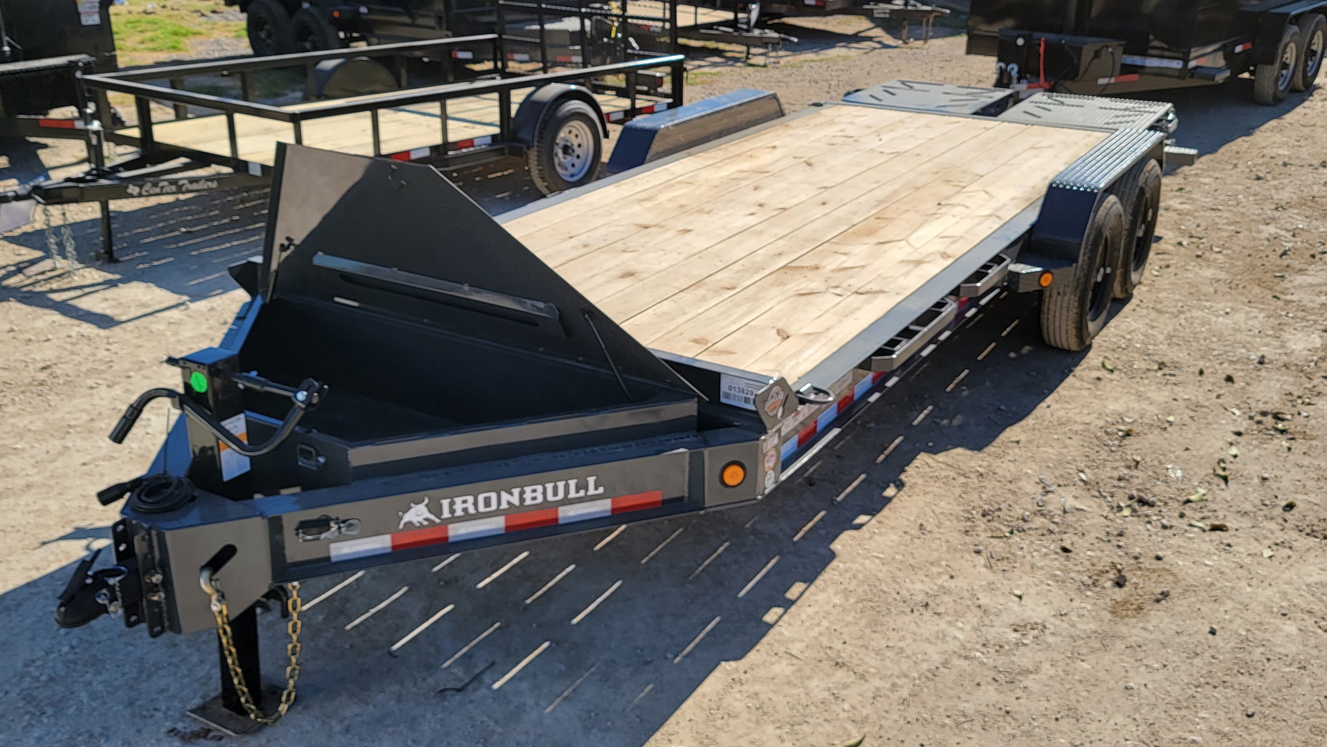New 2026-Norstar-83-x-17+3-Iron-Bull-EWB-Bumper-Pull-Lowboy,-8in-I-Beam,-Rampage-Ramps-base-3EUGB202XT1110245