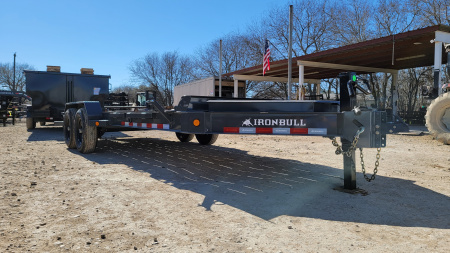 New 2026-Norstar-83-x-17+3-Iron-Bull-EWB-Bumper-Pull-Lowboy,-8in-I-Beam,-Rampage-Ramps-base-3EUGB202XT1110245