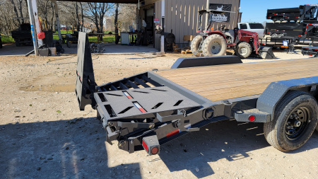 New 2026-Norstar-83-x-17+3-Iron-Bull-EWB-Bumper-Pull-Lowboy,-8in-I-Beam,-Rampage-Ramps-base-3EUGB202XT1110245