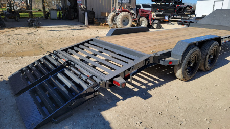 New 2026-Norstar-83-x-17+3-Iron-Bull-EWB-Bumper-Pull-Lowboy,-8in-I-Beam,-Rampage-Ramps-base-3EUGB202XT1110245