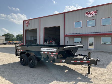 2026 PJ 83"x14' BP Tandem Axle Low Pro Telescopic Dump w/ 24" Sides – DT