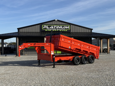 New 2026 Load Trail DG 83X16 HIGH SIDE TELESCOPIC W/14 PLYS AND 7 GAUGE FLOOR 21K GVWR GOOSENECK Dump Trailer