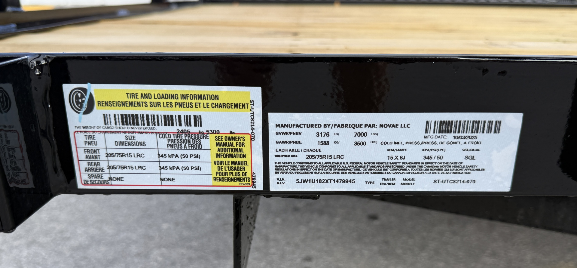 New 2026 Sure-Trac 7x14 7K Curbside Gate Utility Trailer