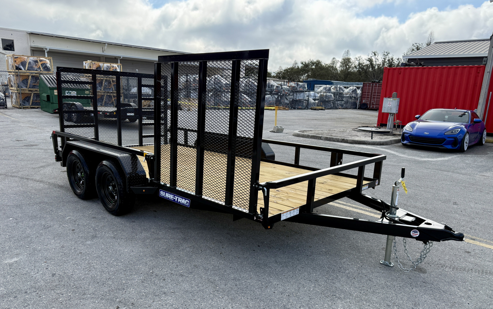 New 2026 Sure-Trac 7x14 7K Curbside Gate Utility Trailer