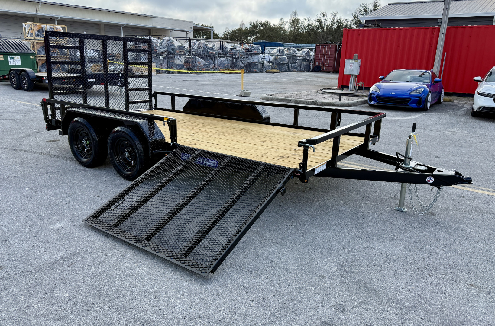 New 2026 Sure-Trac 7x14 7K Curbside Gate Utility Trailer