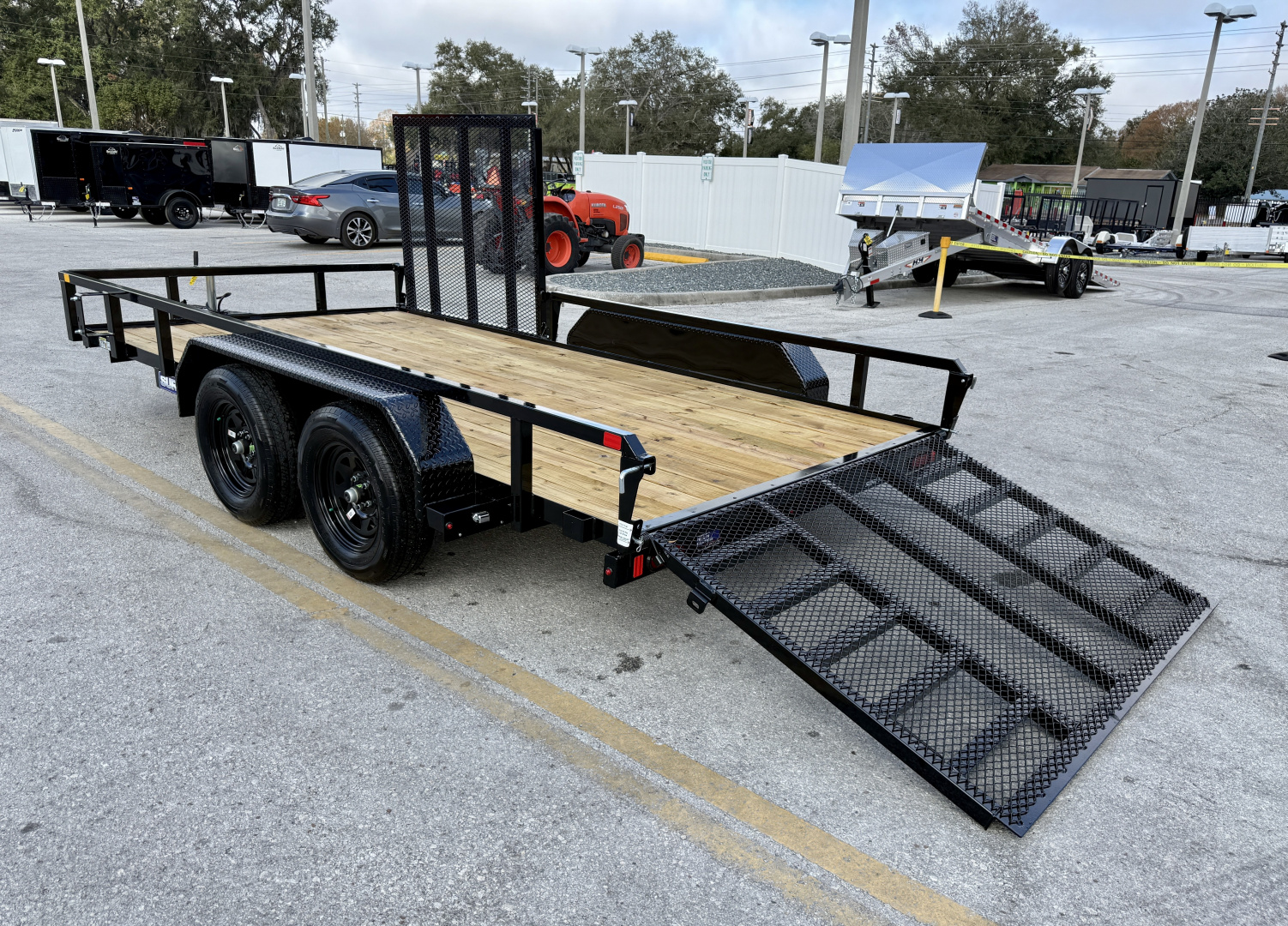New 2026 Sure-Trac 7x14 7K Curbside Gate Utility Trailer
