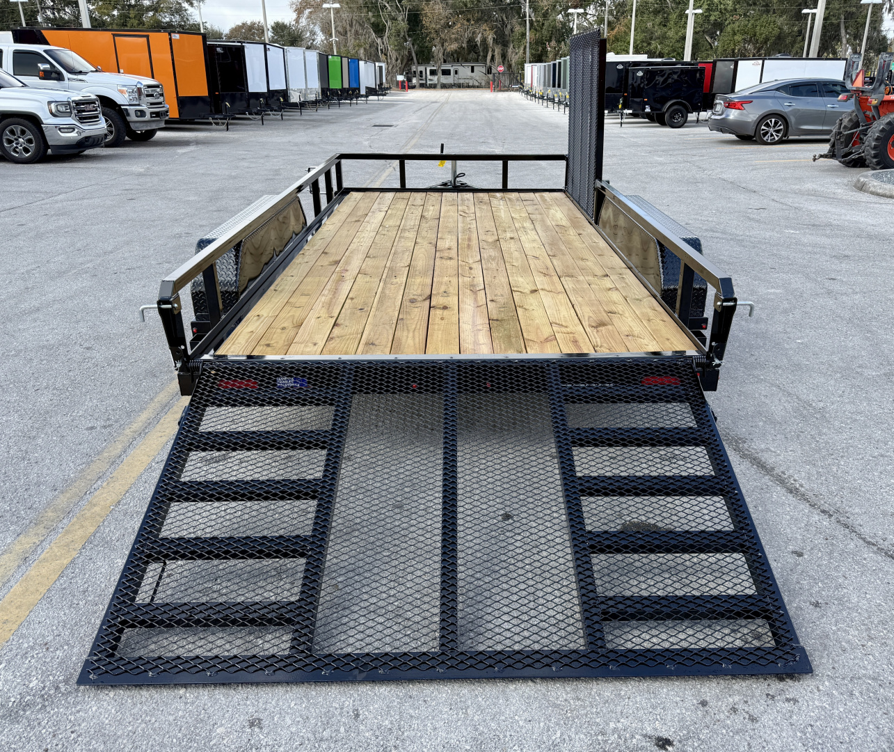 New 2026 Sure-Trac 7x14 7K Curbside Gate Utility Trailer