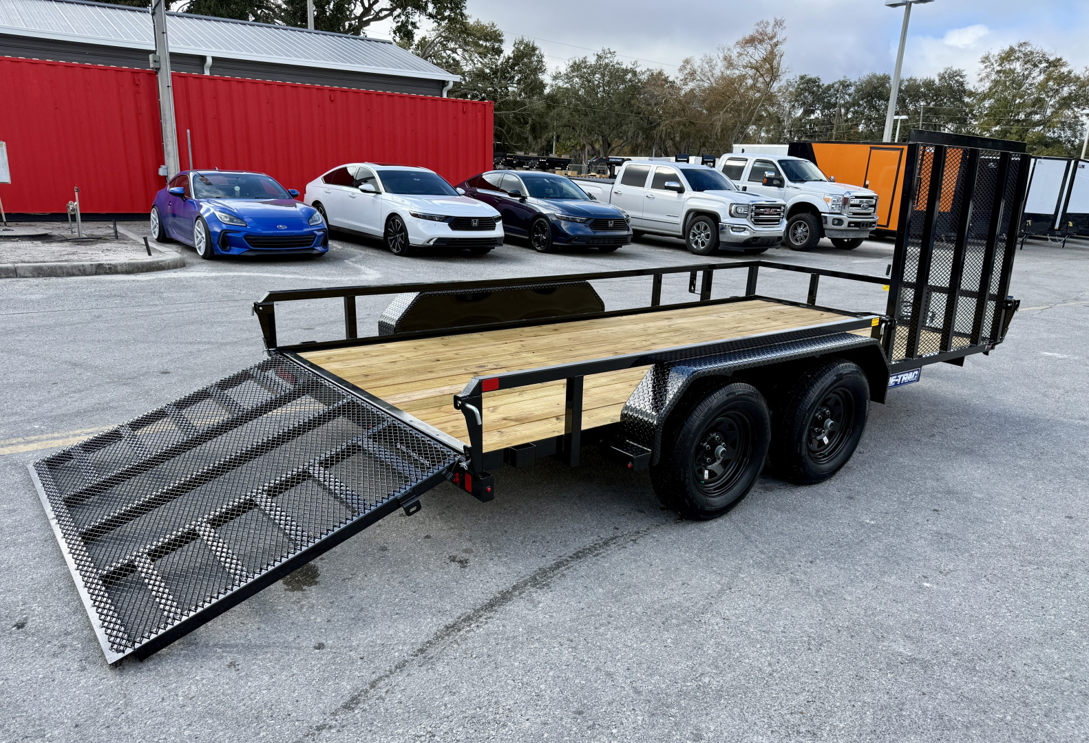 New 2026 Sure-Trac 7x14 7K Curbside Gate Utility Trailer