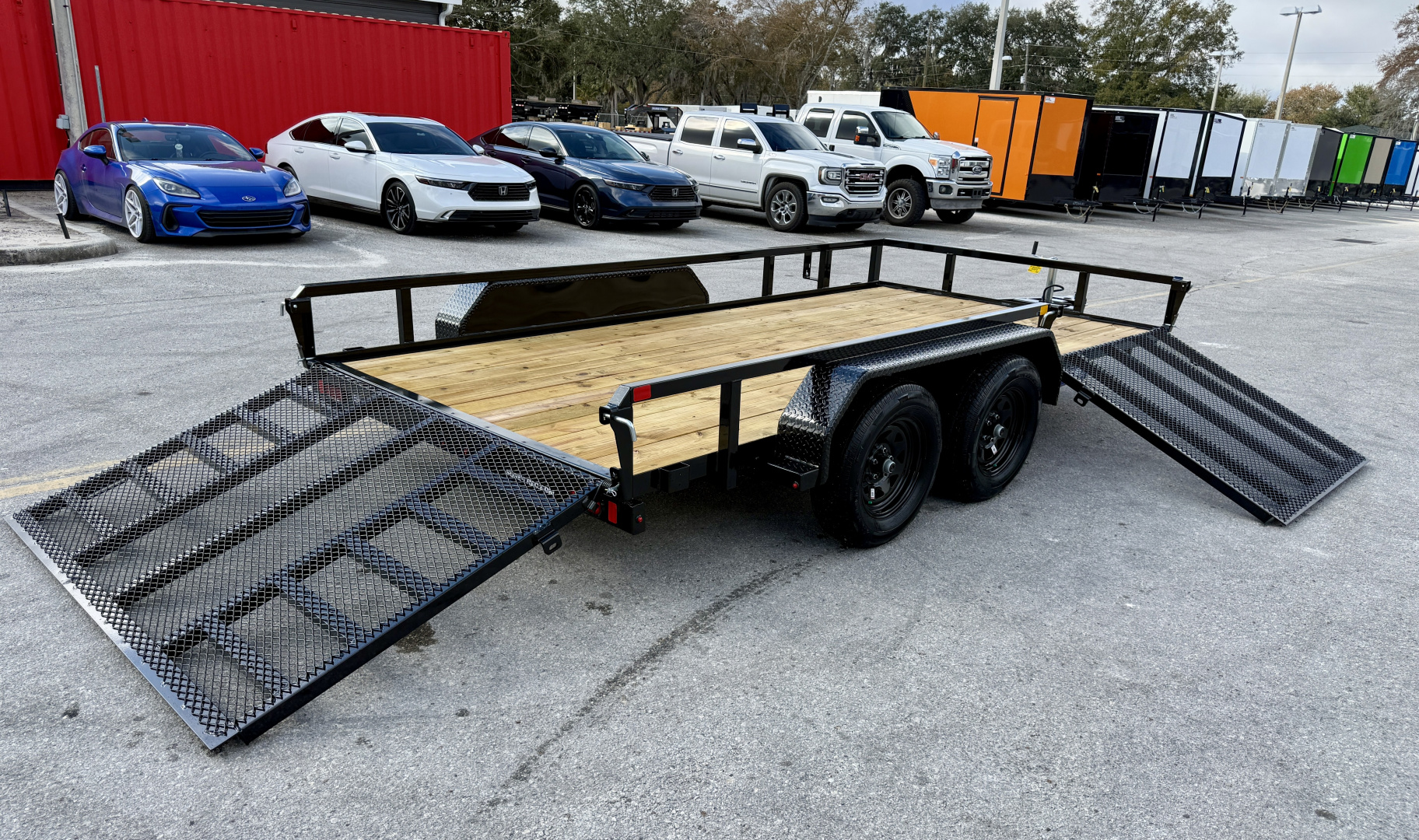 New 2026 Sure-Trac 7x14 7K Curbside Gate Utility Trailer