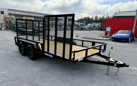 New 2026 Sure-Trac 7x14 7K Curbside Gate Utility Trailer
