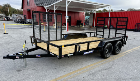 New 2026 Sure-Trac 7x14 7K Curbside Gate Utility Trailer