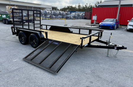 New 2026 Sure-Trac 7x14 7K Curbside Gate Utility Trailer