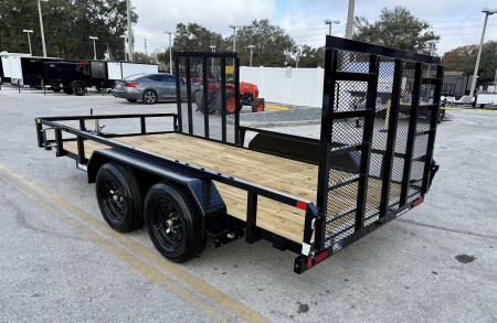 New 2026 Sure-Trac 7x14 7K Curbside Gate Utility Trailer