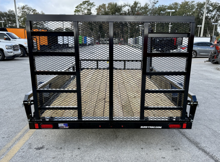 New 2026 Sure-Trac 7x14 7K Curbside Gate Utility Trailer