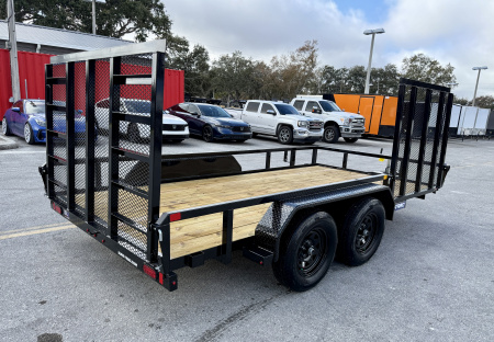 New 2026 Sure-Trac 7x14 7K Curbside Gate Utility Trailer