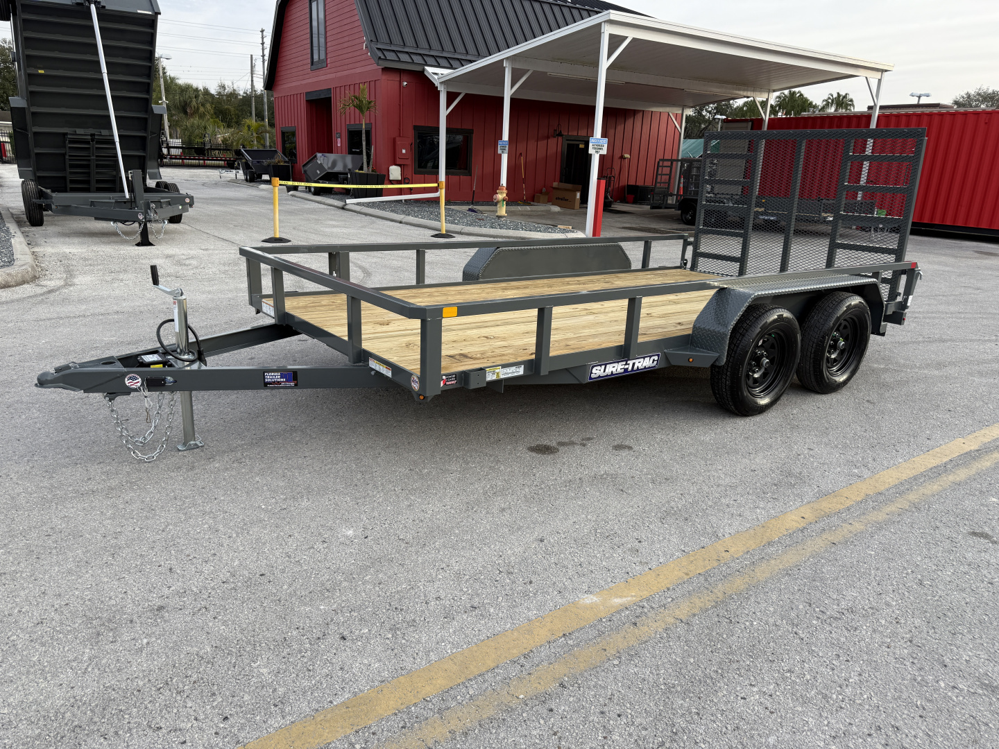 New 2026 Sure-Trac 7x14 7K Tube Top Utility Trailer