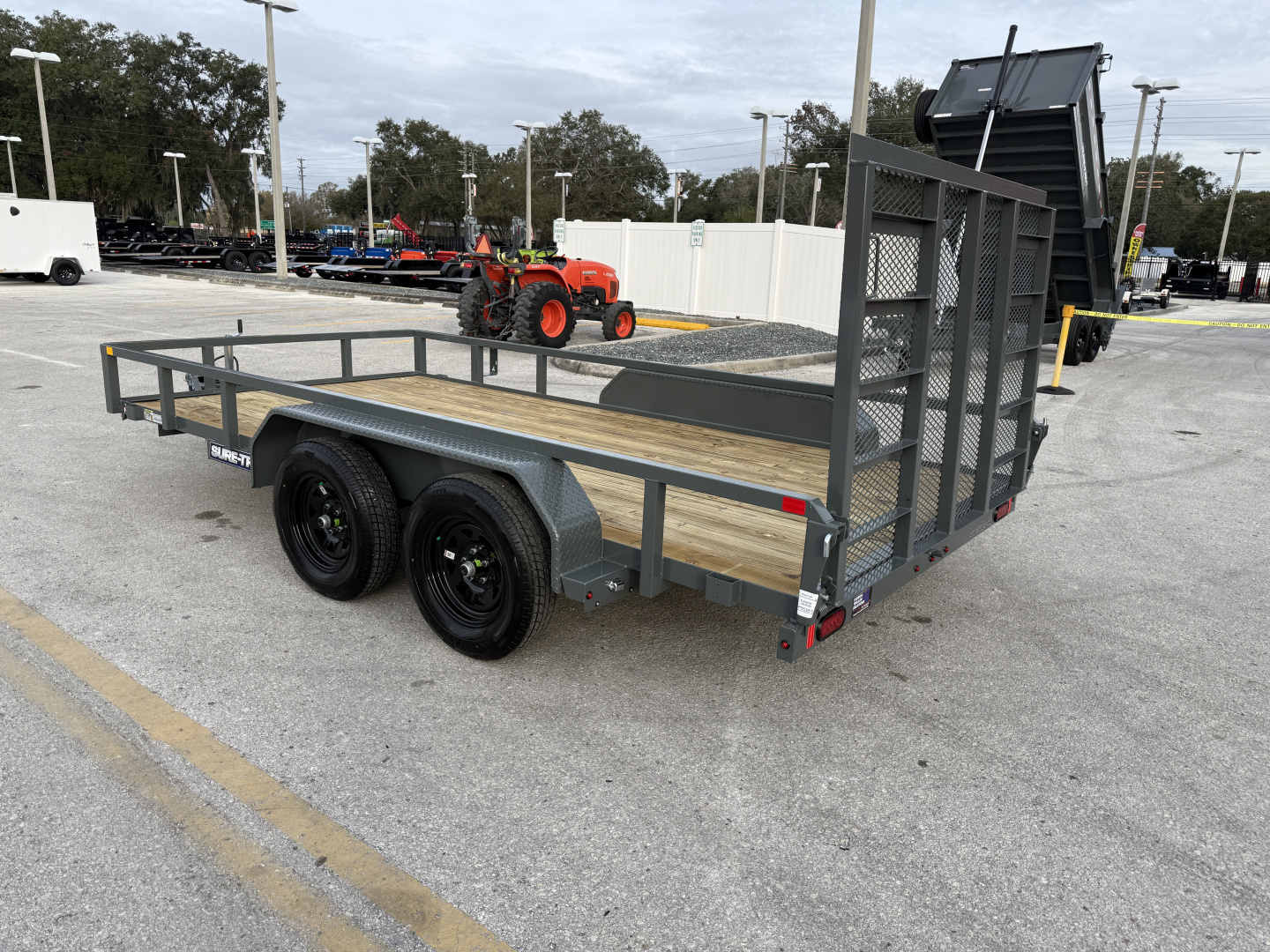 New 2026 Sure-Trac 7x14 7K Tube Top Utility Trailer