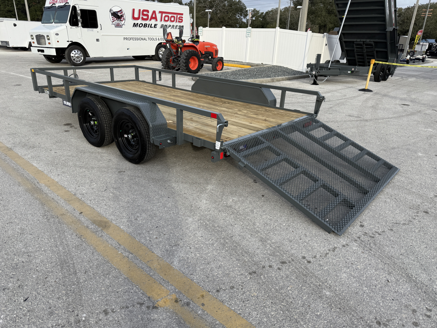 New 2026 Sure-Trac 7x14 7K Tube Top Utility Trailer