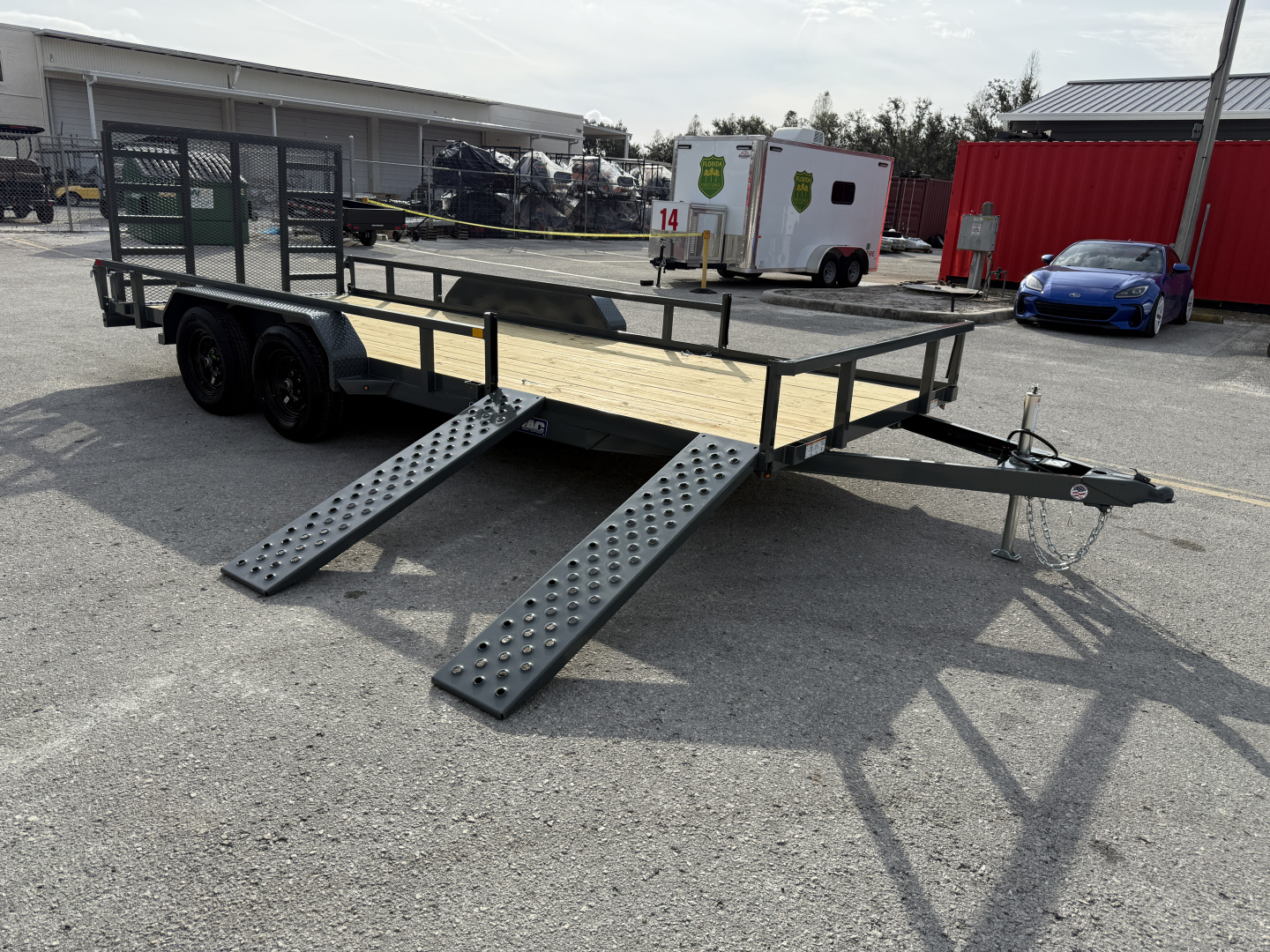 New 2026 Sure-Trac 7x18 7K Tube Top ATV Utility Trailer