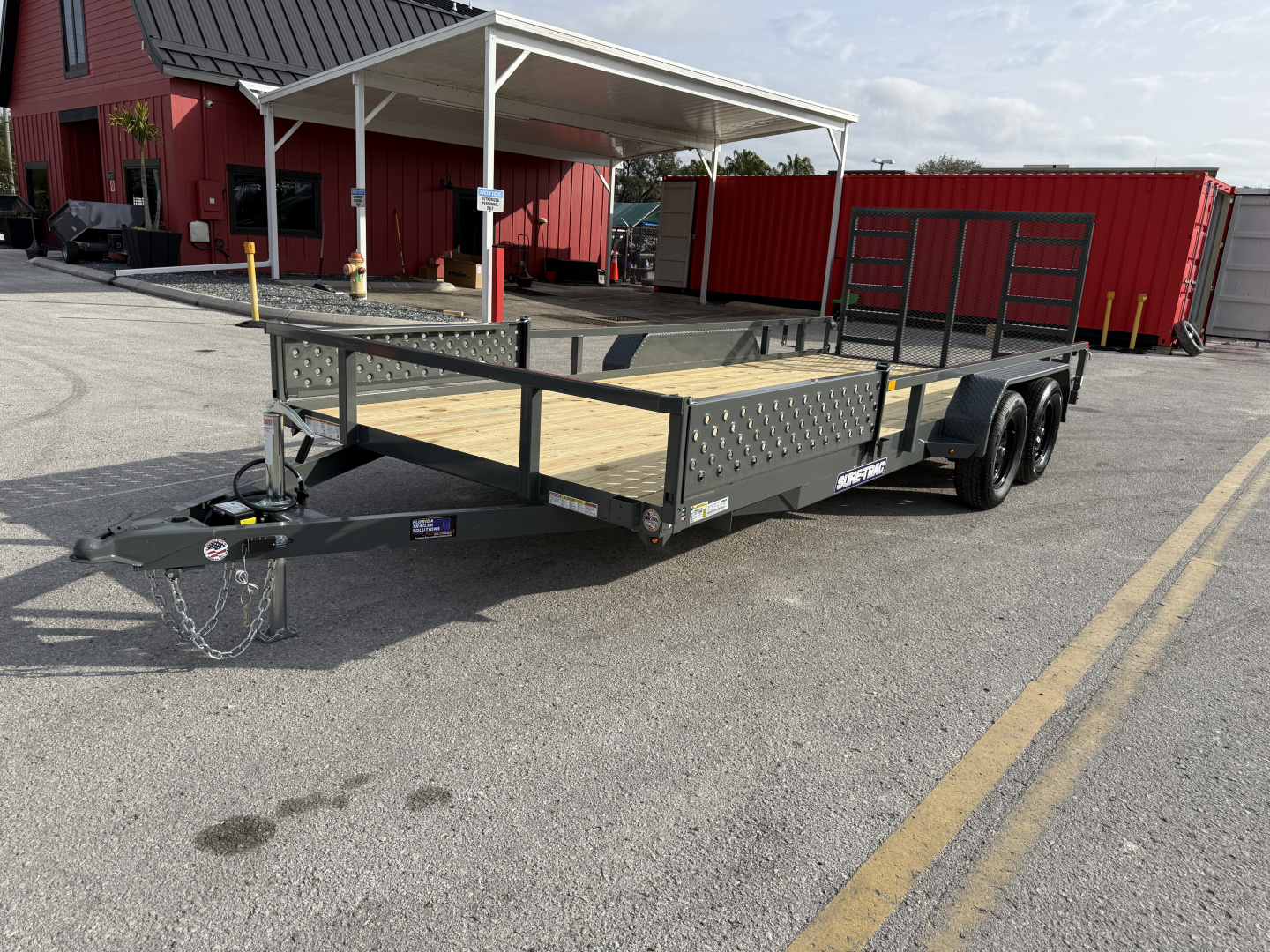 New 2026 Sure-Trac 7x18 7K Tube Top ATV Utility Trailer