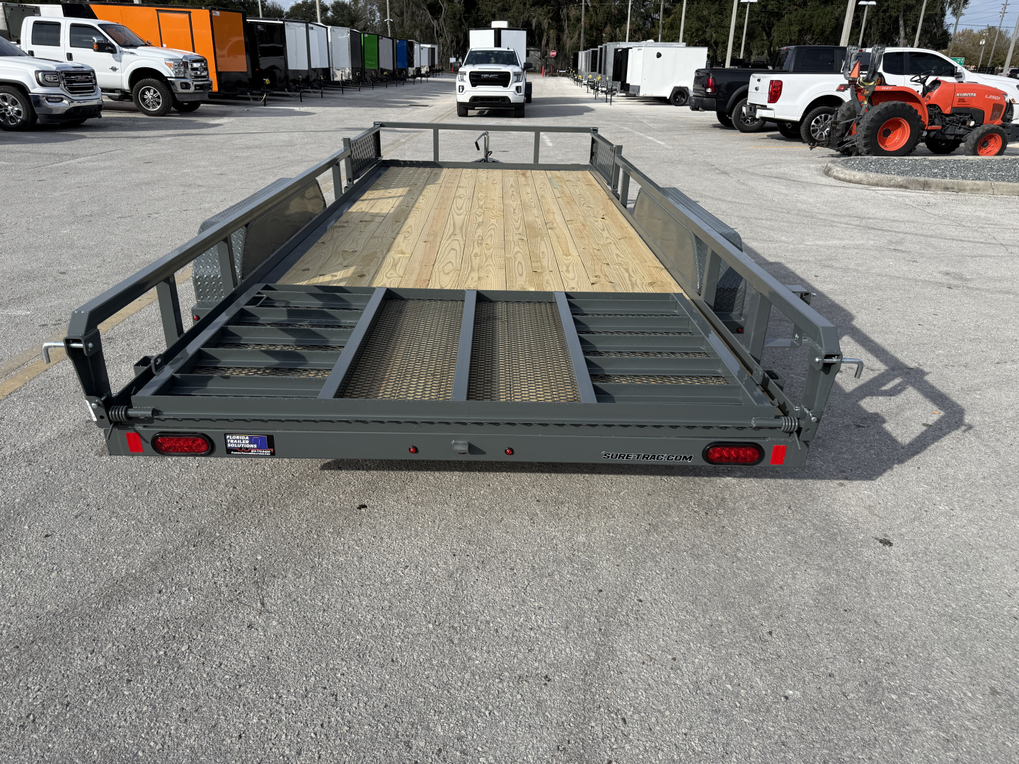 New 2026 Sure-Trac 7x18 7K Tube Top ATV Utility Trailer