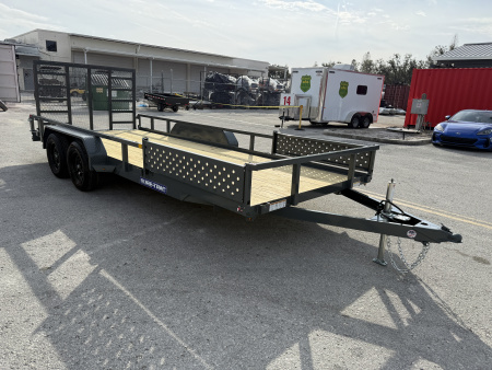 New 2026 Sure-Trac 7x18 7K Tube Top ATV Utility Trailer