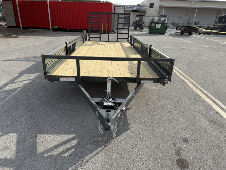 New 2026 Sure-Trac 7x18 7K Tube Top ATV Utility Trailer