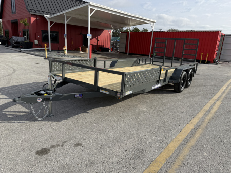New 2026 Sure-Trac 7x18 7K Tube Top ATV Utility Trailer