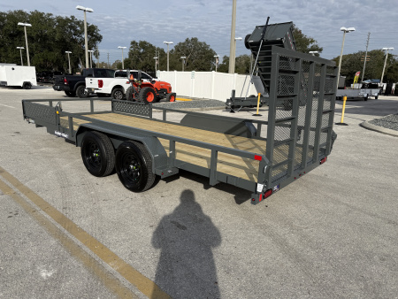 New 2026 Sure-Trac 7x18 7K Tube Top ATV Utility Trailer