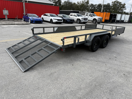 New 2026 Sure-Trac 7x18 7K Tube Top ATV Utility Trailer