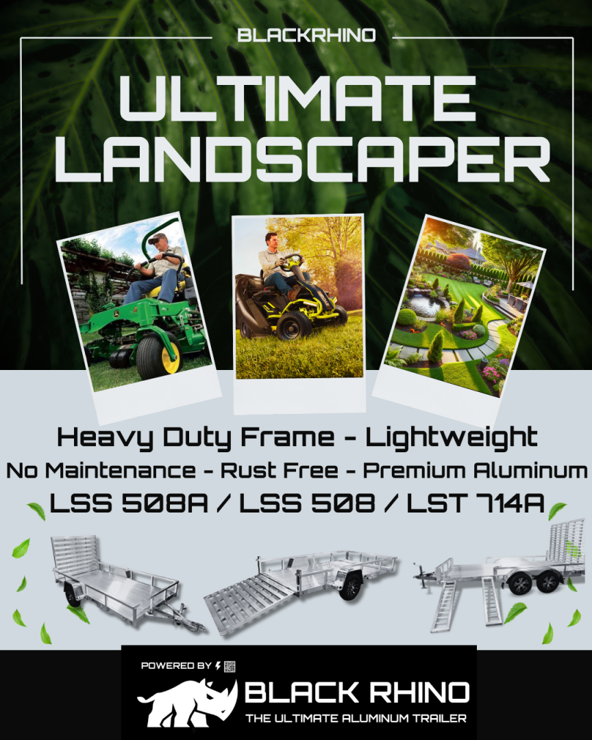 New 2026 Black Rhino *INCOMING* Aluminum LSS612A Utility Trailer (ATV / UTV / Side by Side) Utility Trailer