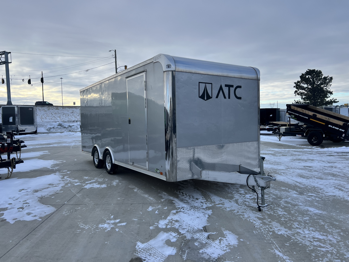 Used 2016 ATC 8.5x20 ALL Aluminum TALL Enclosed Cargo Hauler Rear Ramp Trailer